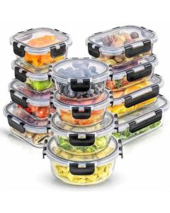 Ceruzo glazen vershoudbakjes, 12 stuks