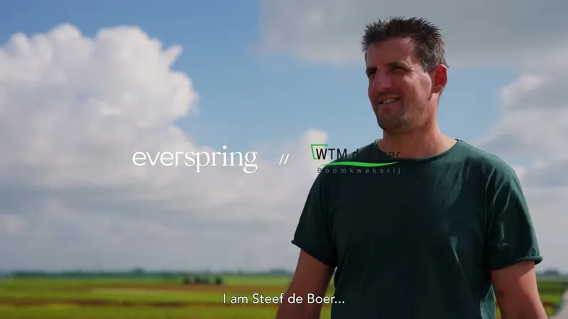 Presentatiebeeld van een kweker op de website van Everspring
