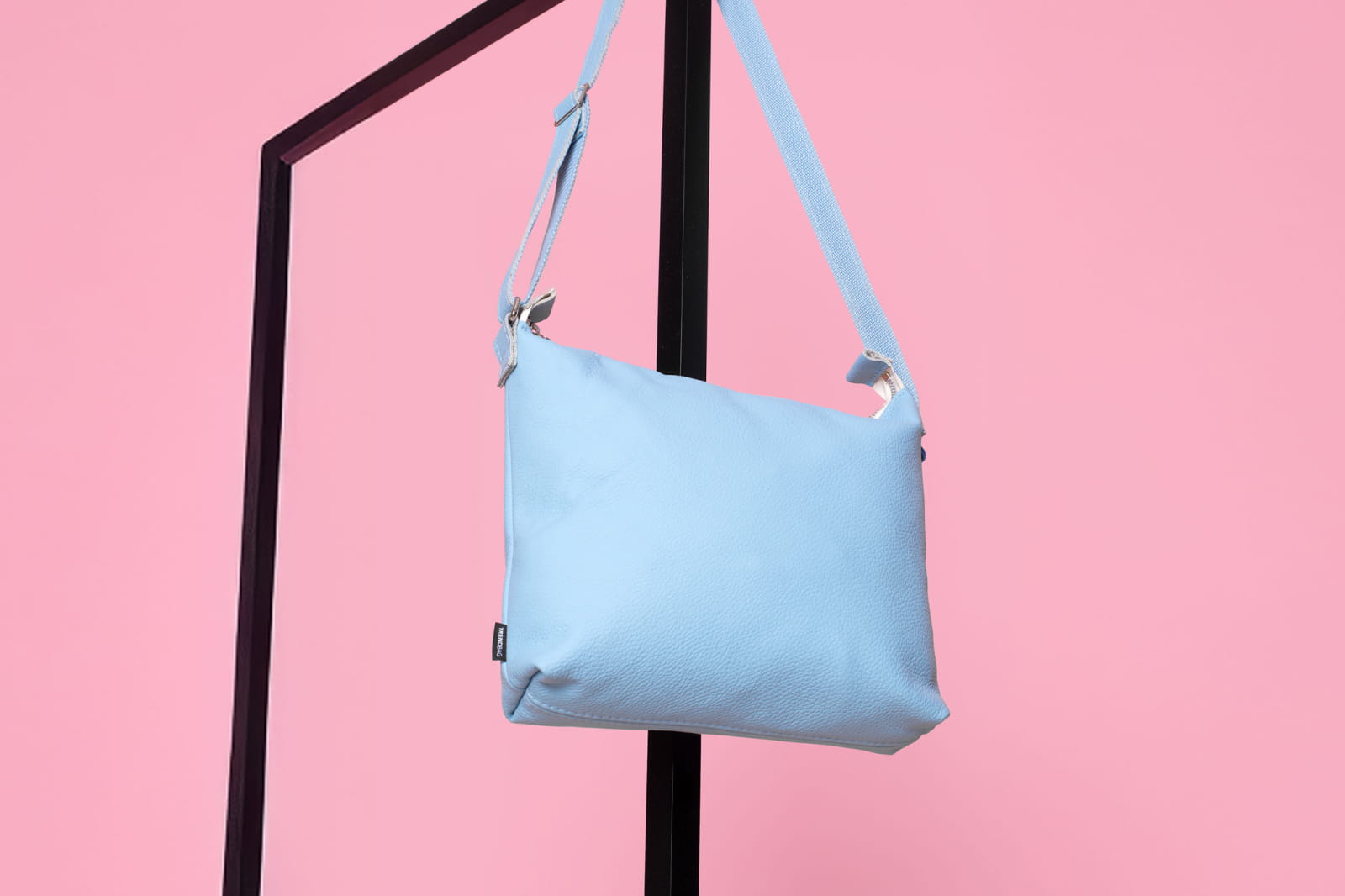 Lichtblauwe Trendbag-tas